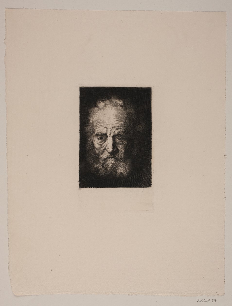Tête de vieillard. Étude d