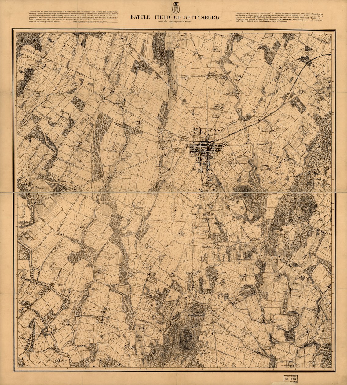Champ de bataille de Gettysburg - G. K. Warren