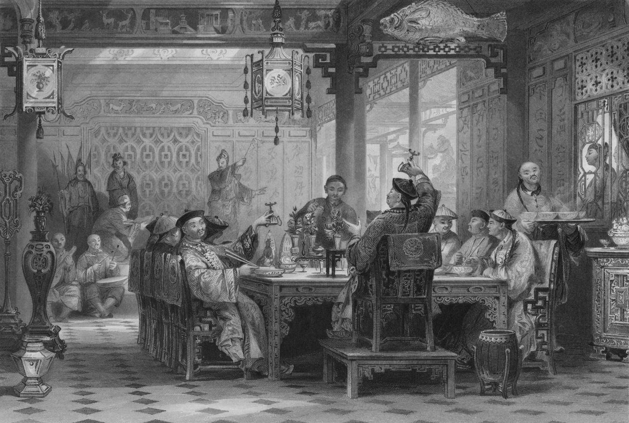 Dîner chez un mandarin, 1843 - G. Paterson