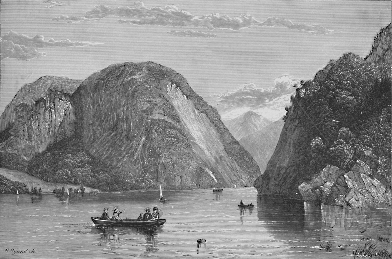 Rogers Slide, lac George, 1838, 1883 - G. Wyand