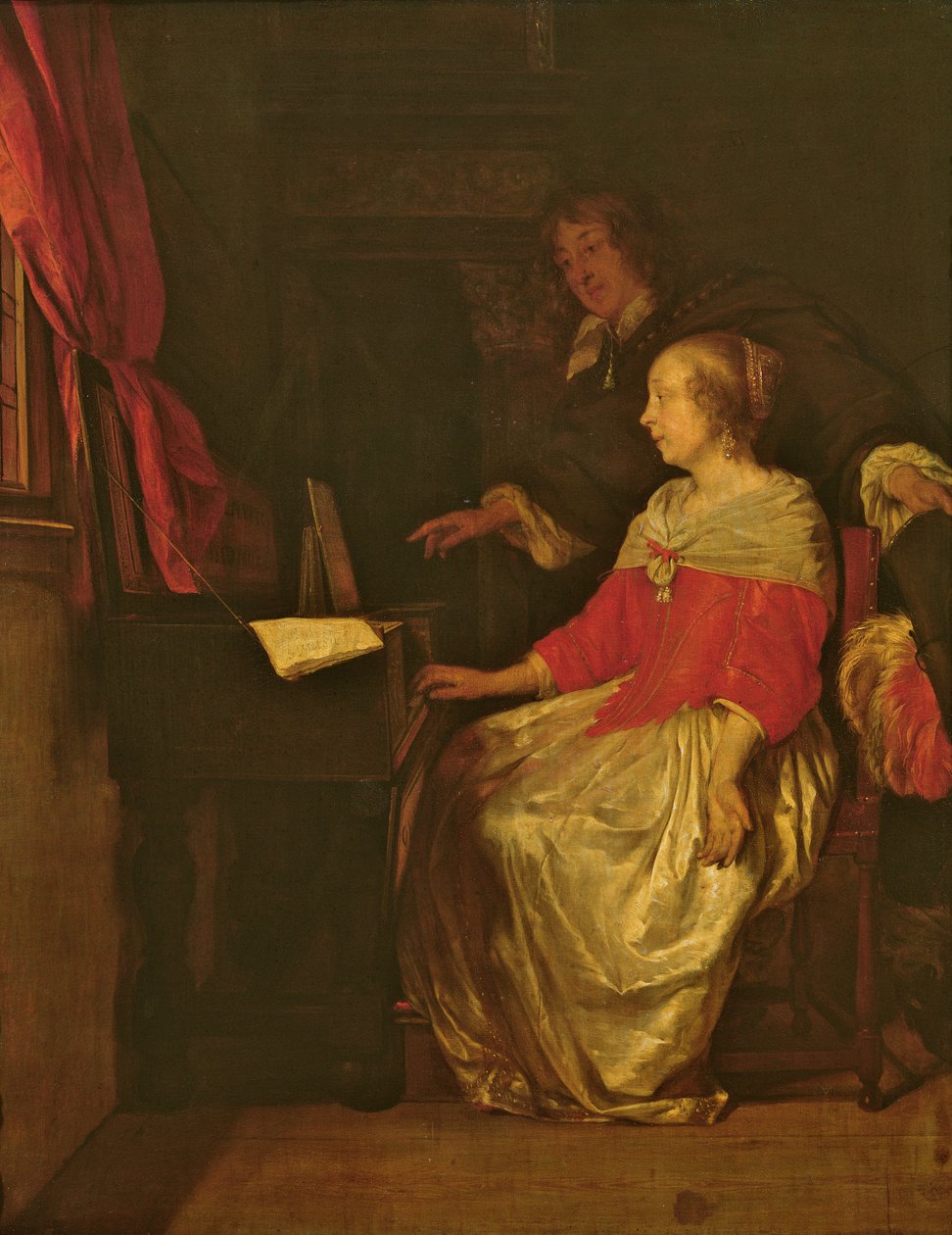 La Leçon de virginal - Gabriel Metsu