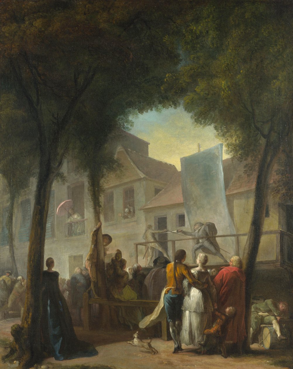 Un spectacle de rue à Paris, 1760 - Gabriel de Saint Aubin