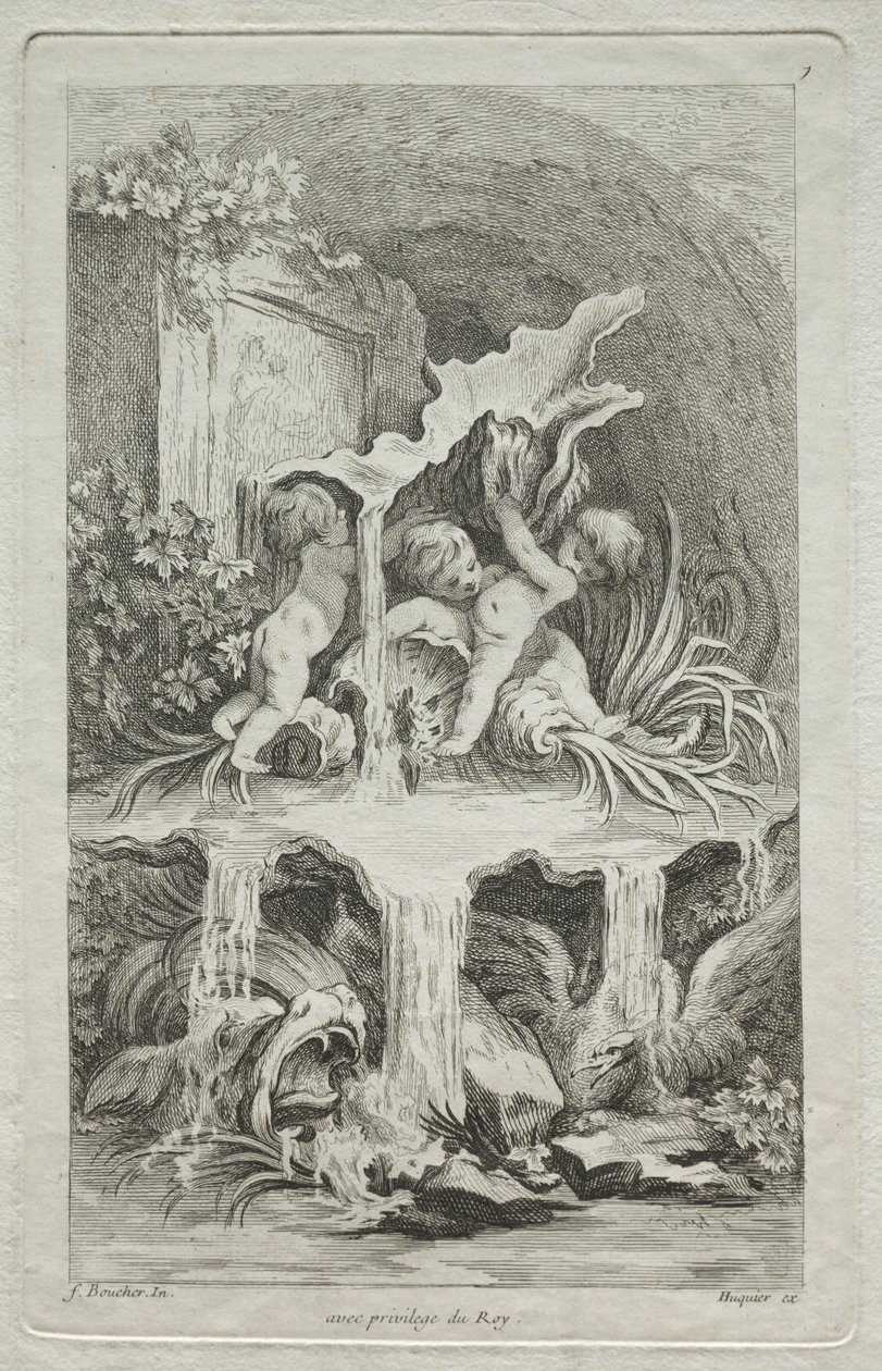 Livre des fontaines : No. 7 - Gabriel Huquier
