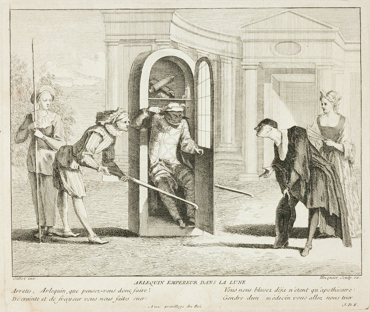 Plate from Livre de Scènes Comiques - Gabriel Huquier