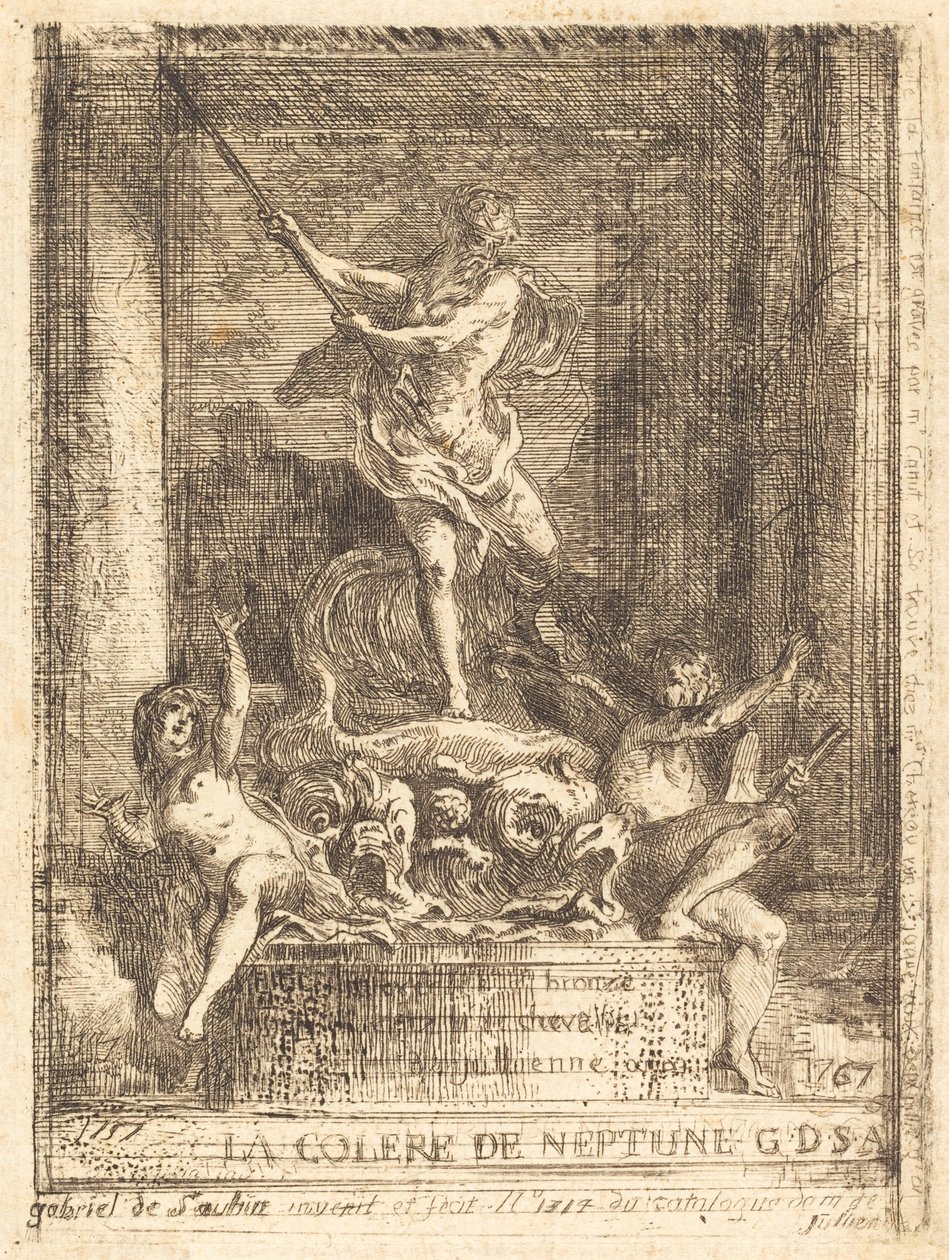 La colère de Neptune - Gabriel Jacques de Saint Aubin