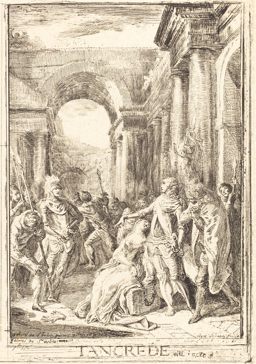 Le défi [droite] - Gabriel Jacques de Saint Aubin
