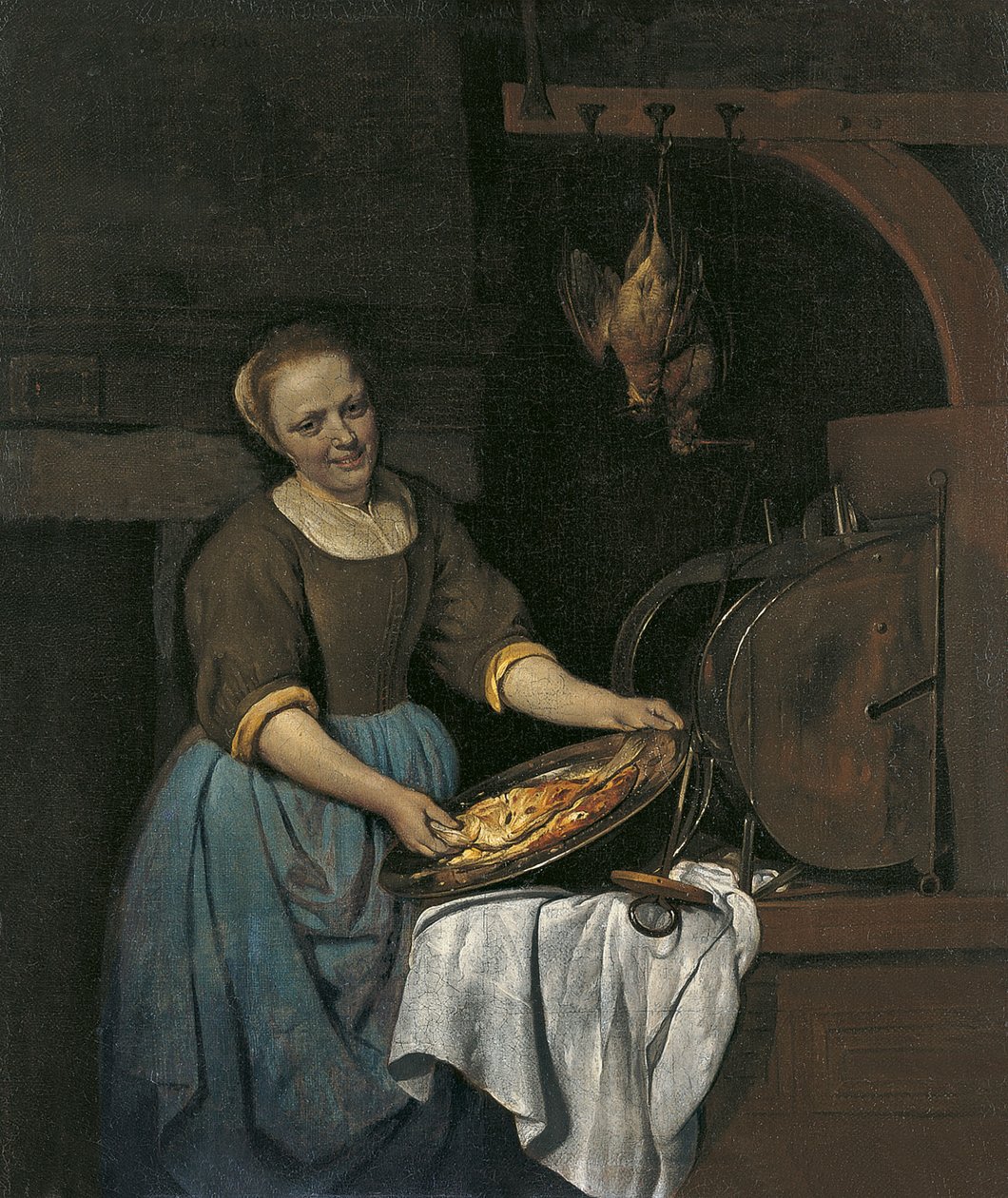 Servante de cuisine préparant du poisson - Gabriel Metsu