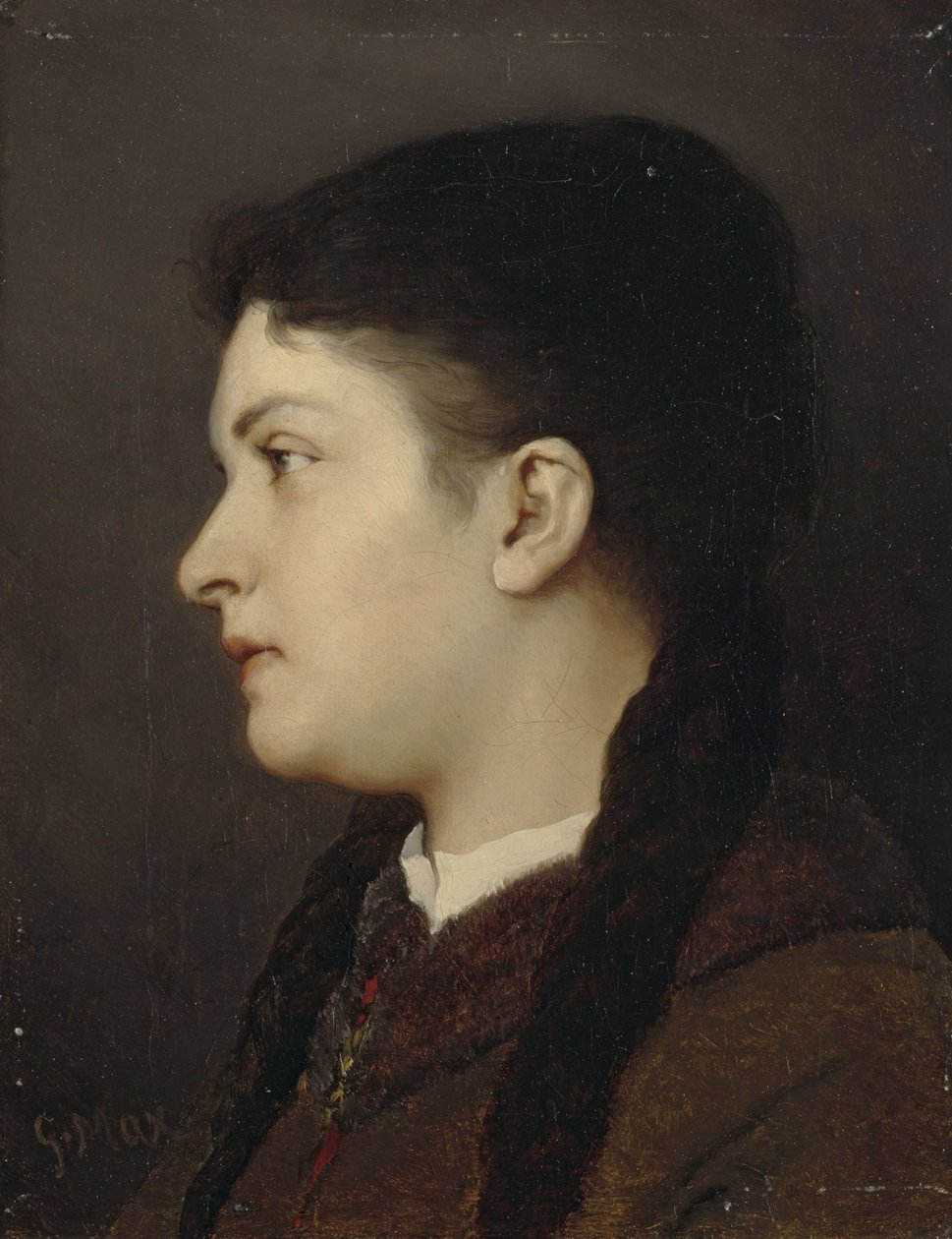Portrait de jeune fille - Gabriel von Max