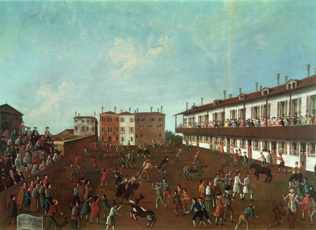 La Course de Taureaux à San Giobbe, Venise - Gabriele Bella