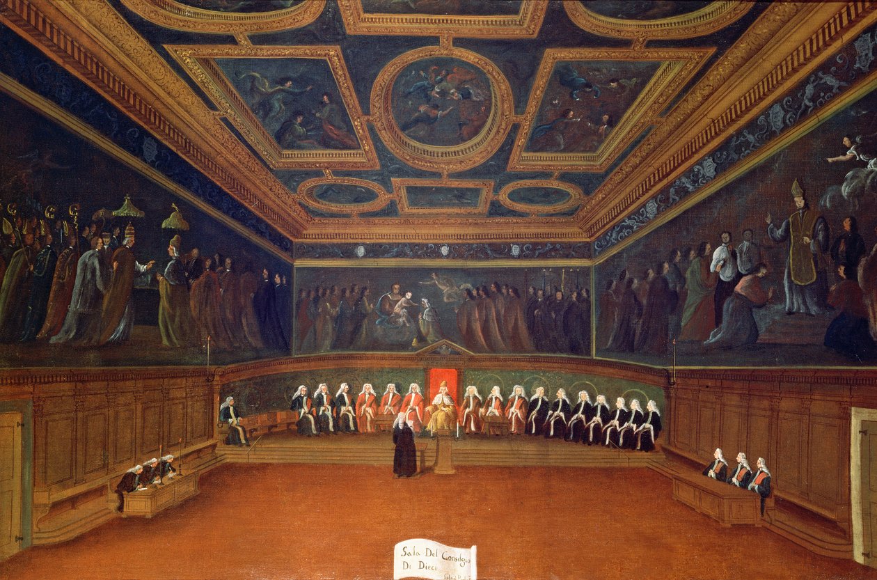 La salle du Conseil des Dix, Palais des Doges, Venise - Gabriele Bella