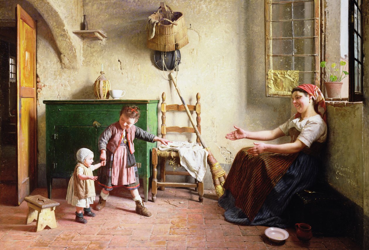Les premiers pas, 1876 - Gaetano Chierici
