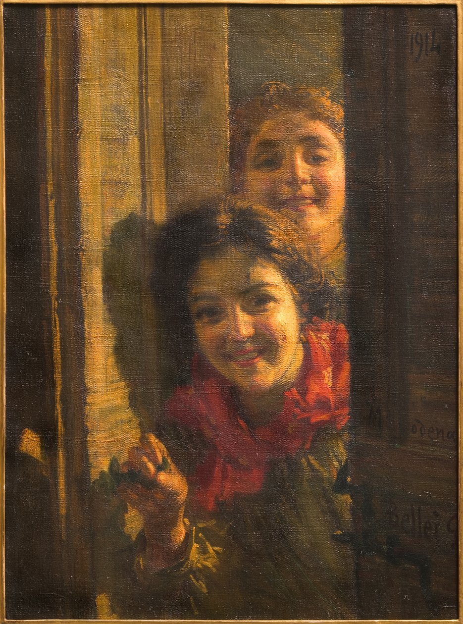 Filles à la porte - Gaetano Bellei