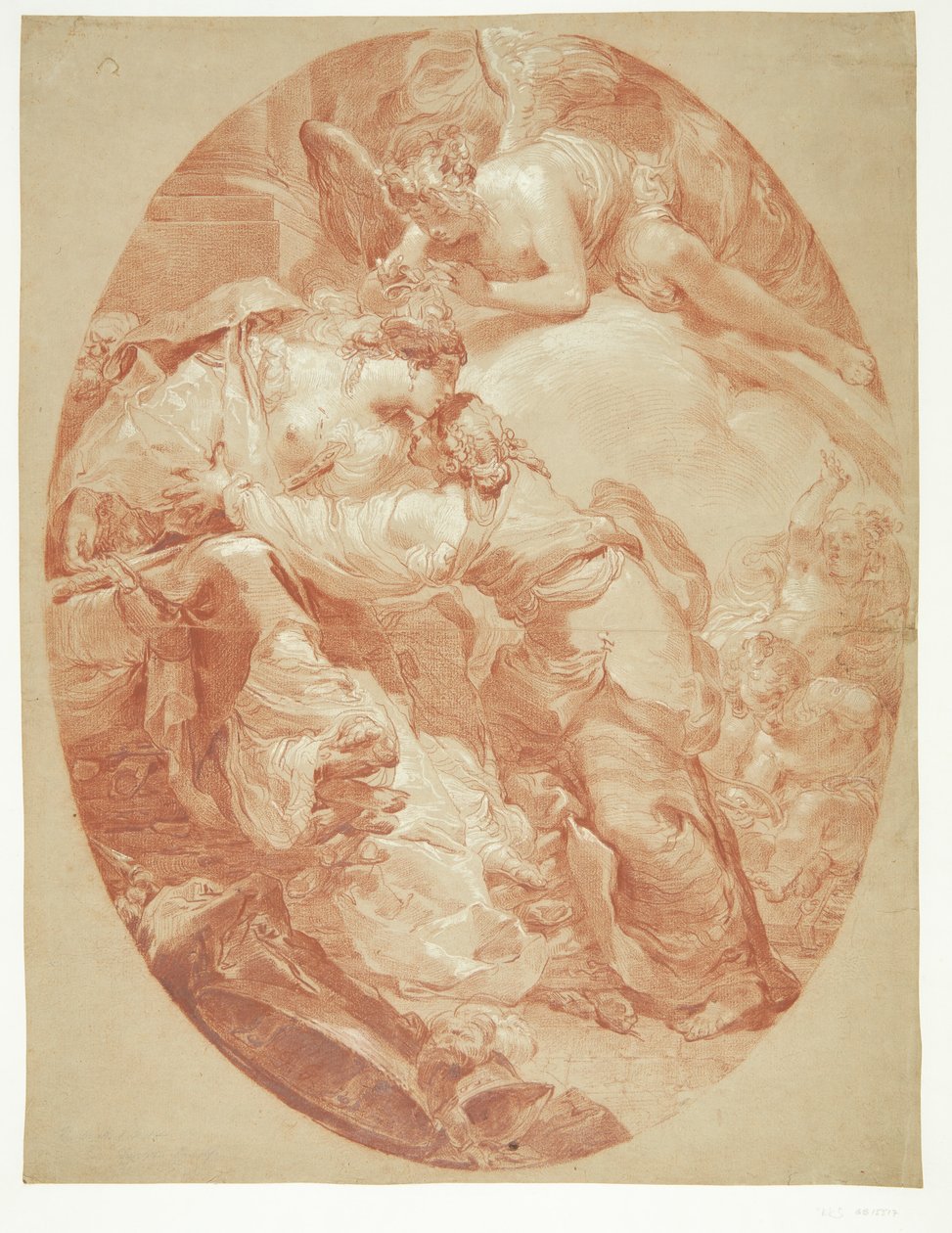 La mort de Didon - Composition ovale - Gaetano Gandolfi