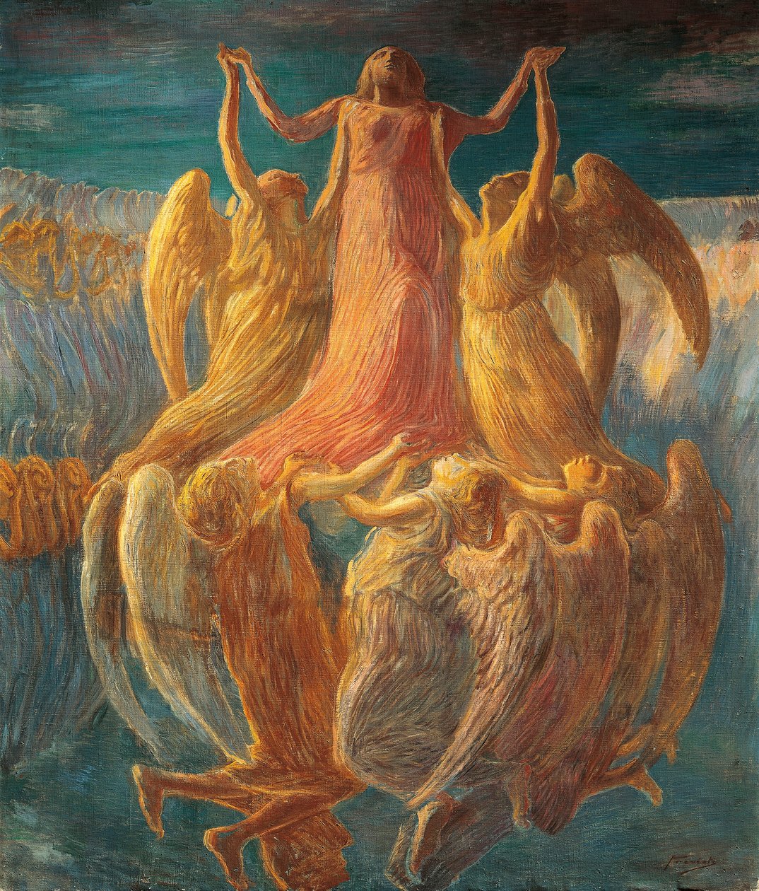 Assomption, par Gaetano Previati (1852-1920) - Gaetano Previati