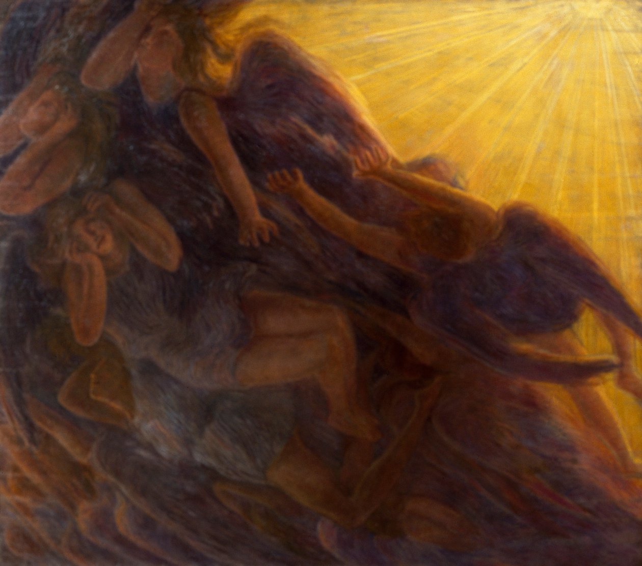 Chute des anges, triptyque - Gaetano Previati