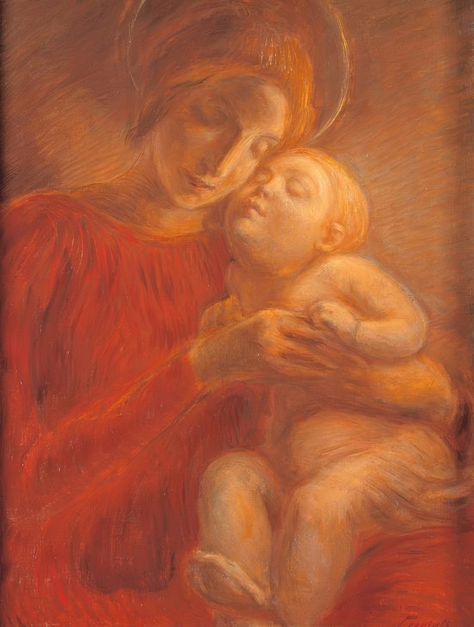 Marie avec enfant - Gaetano Previati