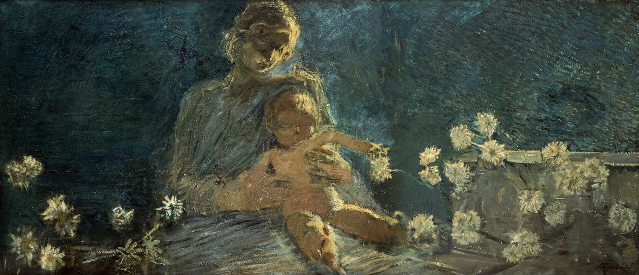 Notre-Dame des chrysanthèmes - Gaetano Previati