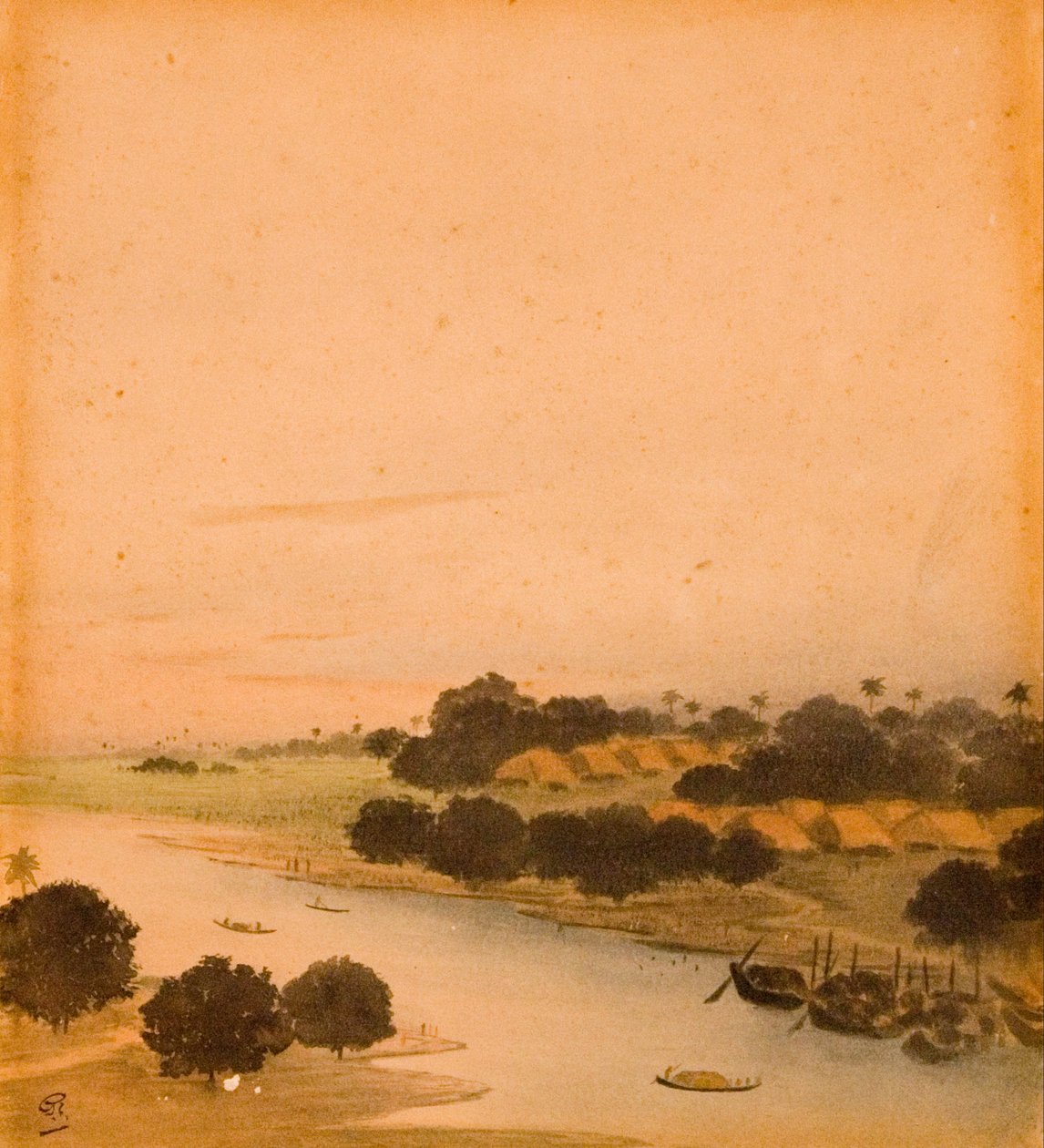 Vue de la rivière - Gaganendranath Tagore