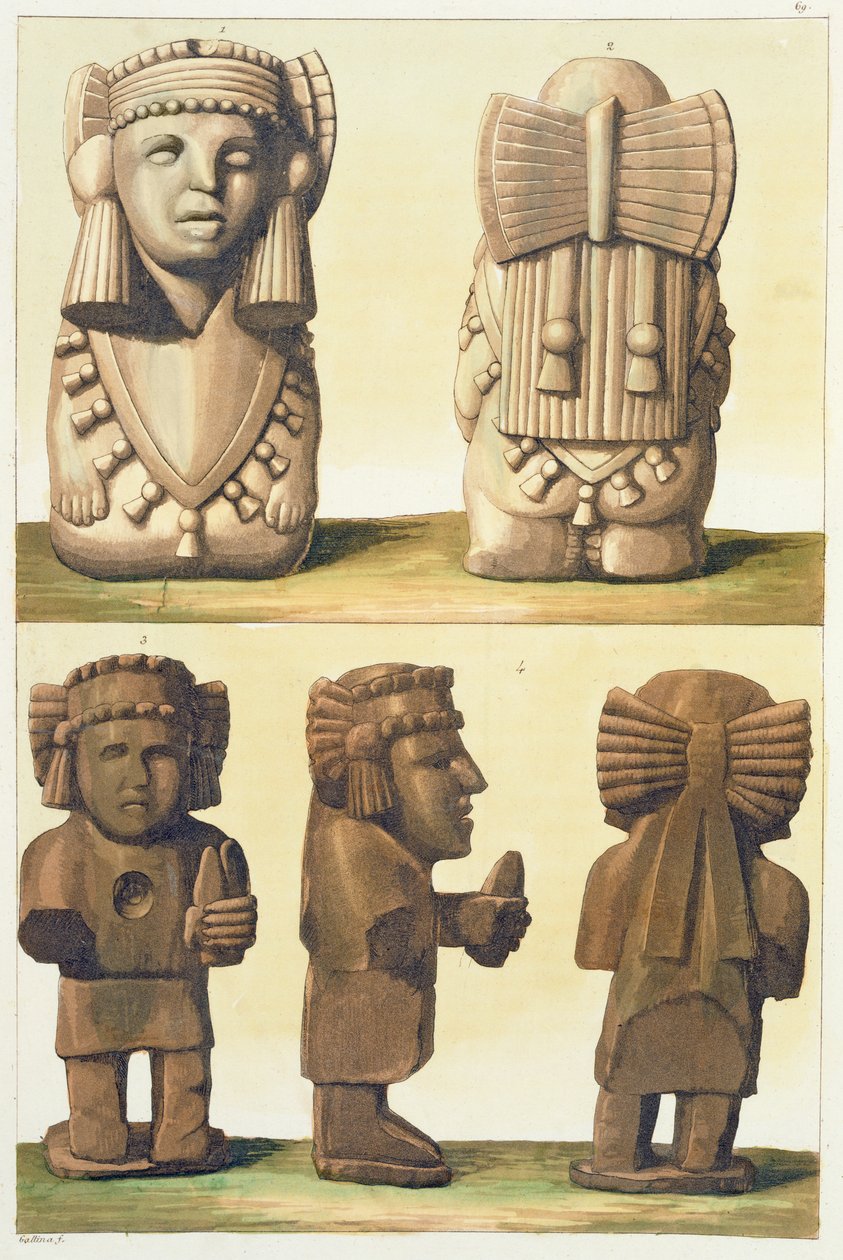 Idoles aztèques, Mexique - Gallo Gallina