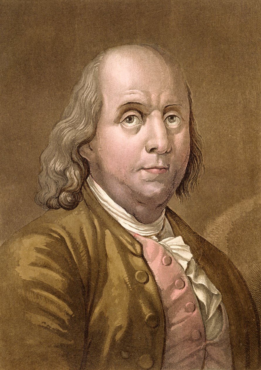 Portrait de Benjamin Franklin (1706-90), de 