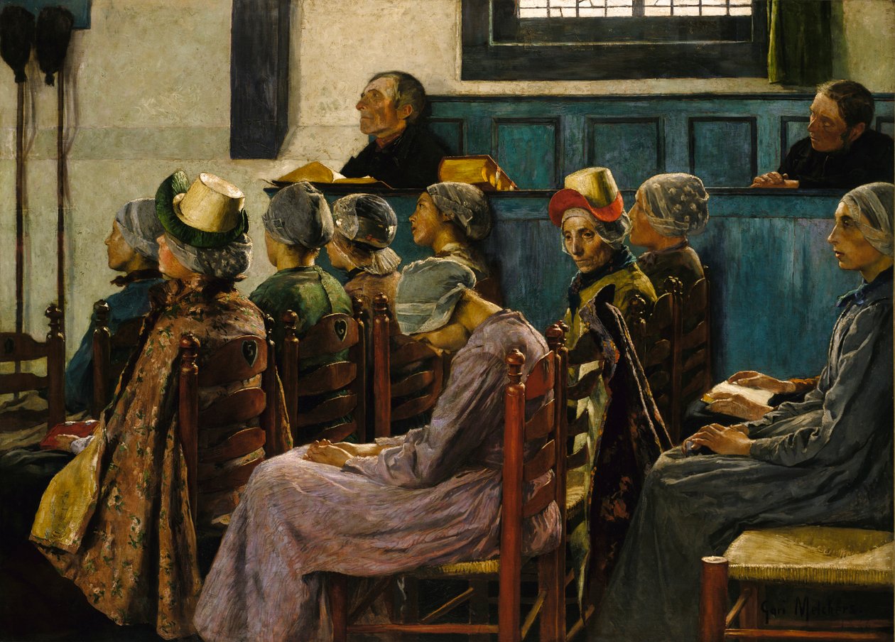 Le sermon - Gari Melchers