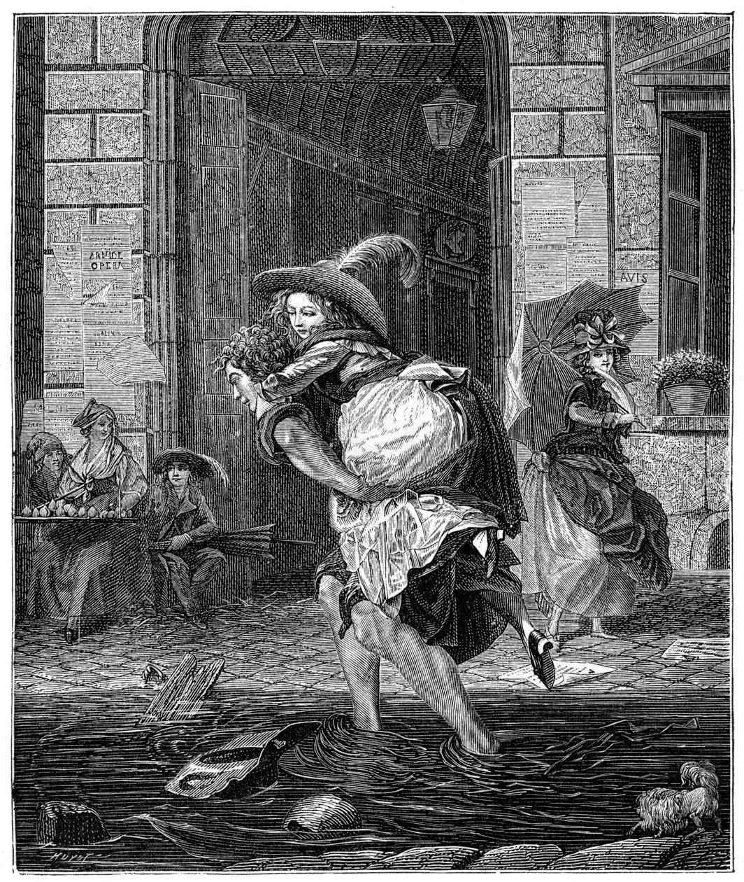 Passage à travers la tempête, 1885 - Garnier