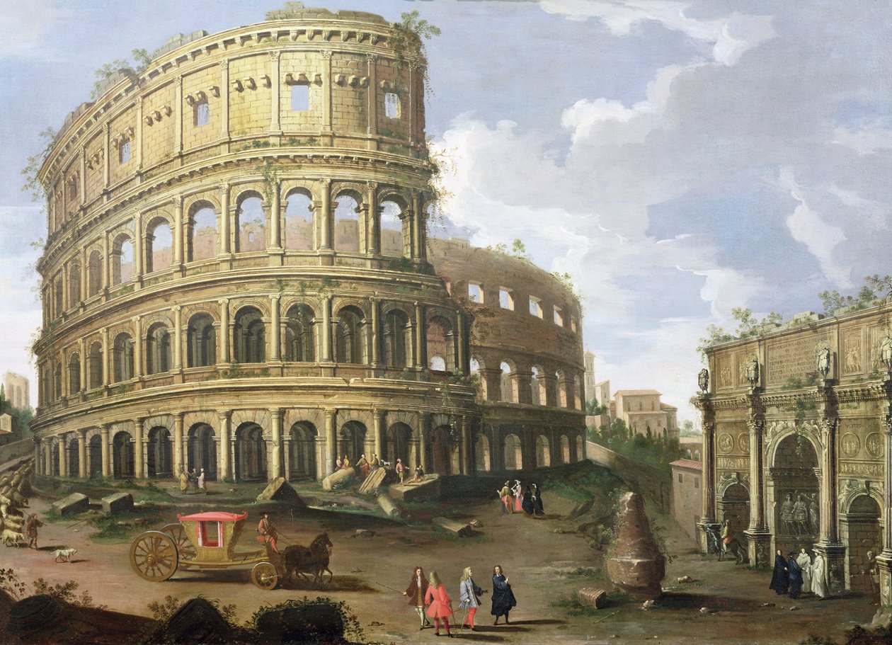 Vue du Colisée à Rome - Gaspar van Wittel