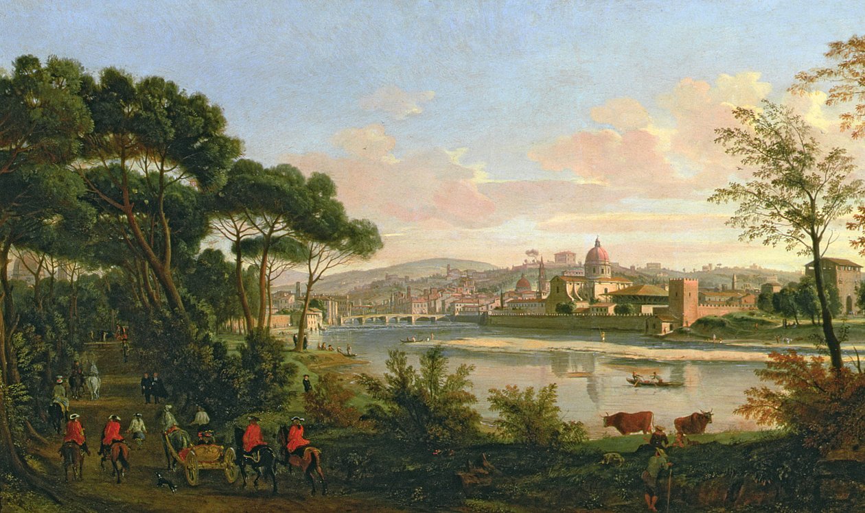 Vue de Florence depuis les Cascine - Gaspar van Wittel