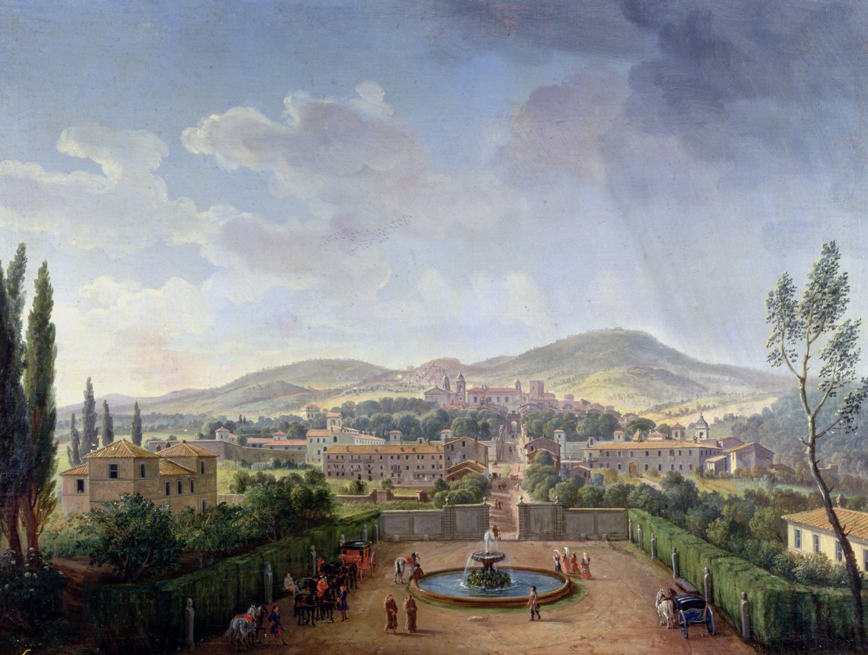 Vue de Marino, 1719 - Gaspar van Wittel