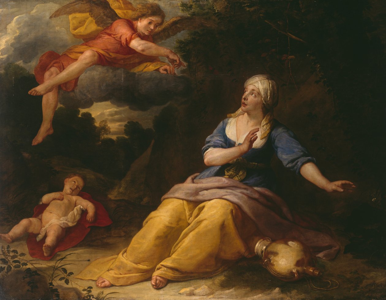 Agar dans le désert - Gaspar De Crayer