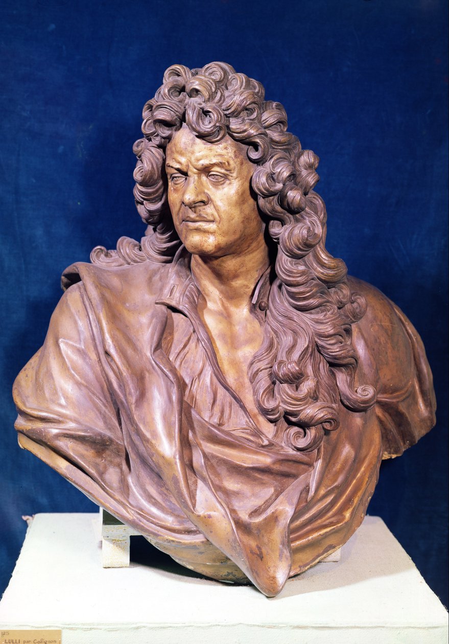 Buste de Jean Baptiste Lully (1632-87) - Gaspard Collignon