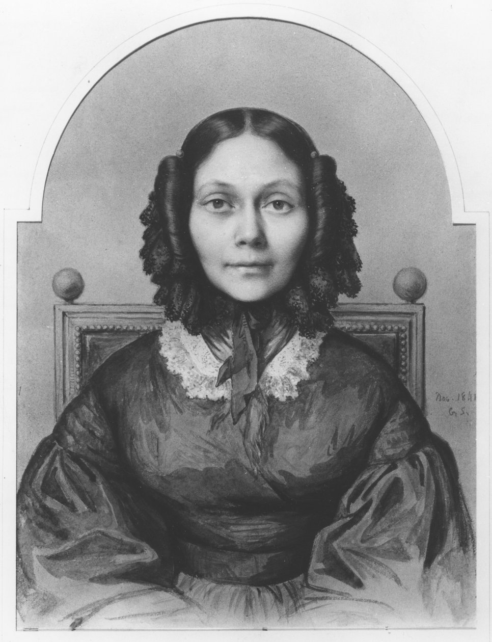 Portrait de la Comtesse de Ségur (1799-1874), novembre 1841 - Louis Gaston de Segur