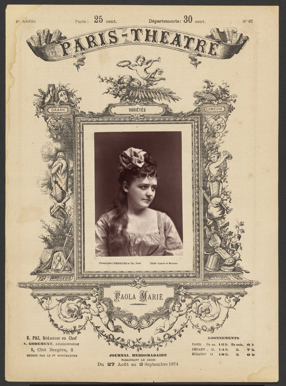 Théâtre de Paris : Paola Marie - Gaston and Mathieu and Cie.