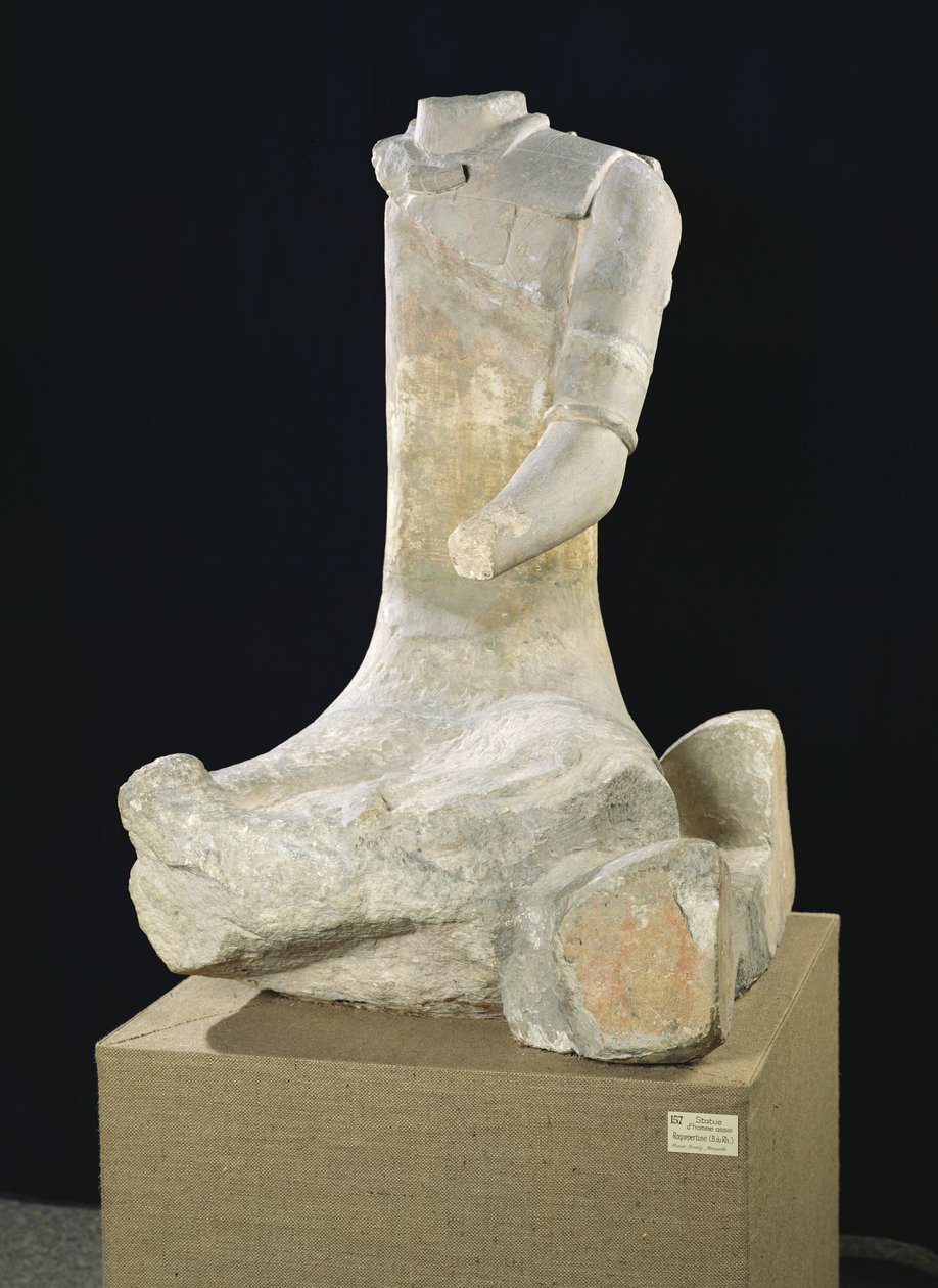 Homme assis, de Roquepertuse, Tène II, vers 300-120 av. J.-C. - Gaulish