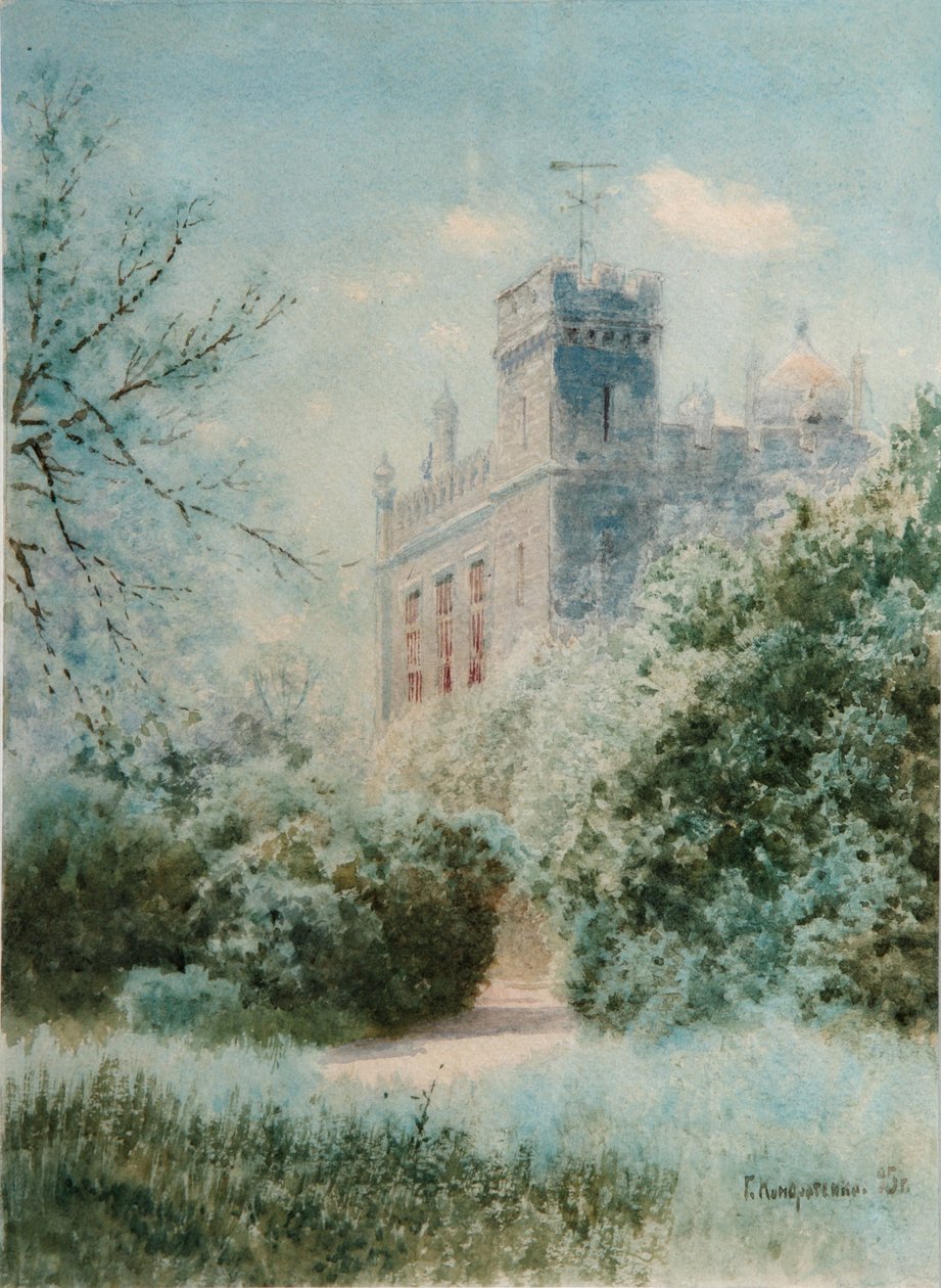 Le Palais Vorontsovsky. Crimée, 1895 - Gavril Pavlovich Kondratenko
