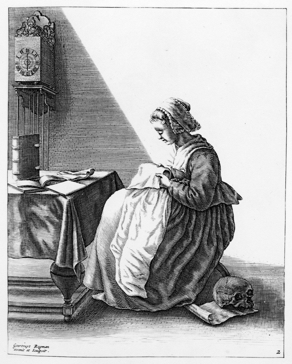 Une femme faisant une fraise, vers 1640-1647 - Geertryut Roghman