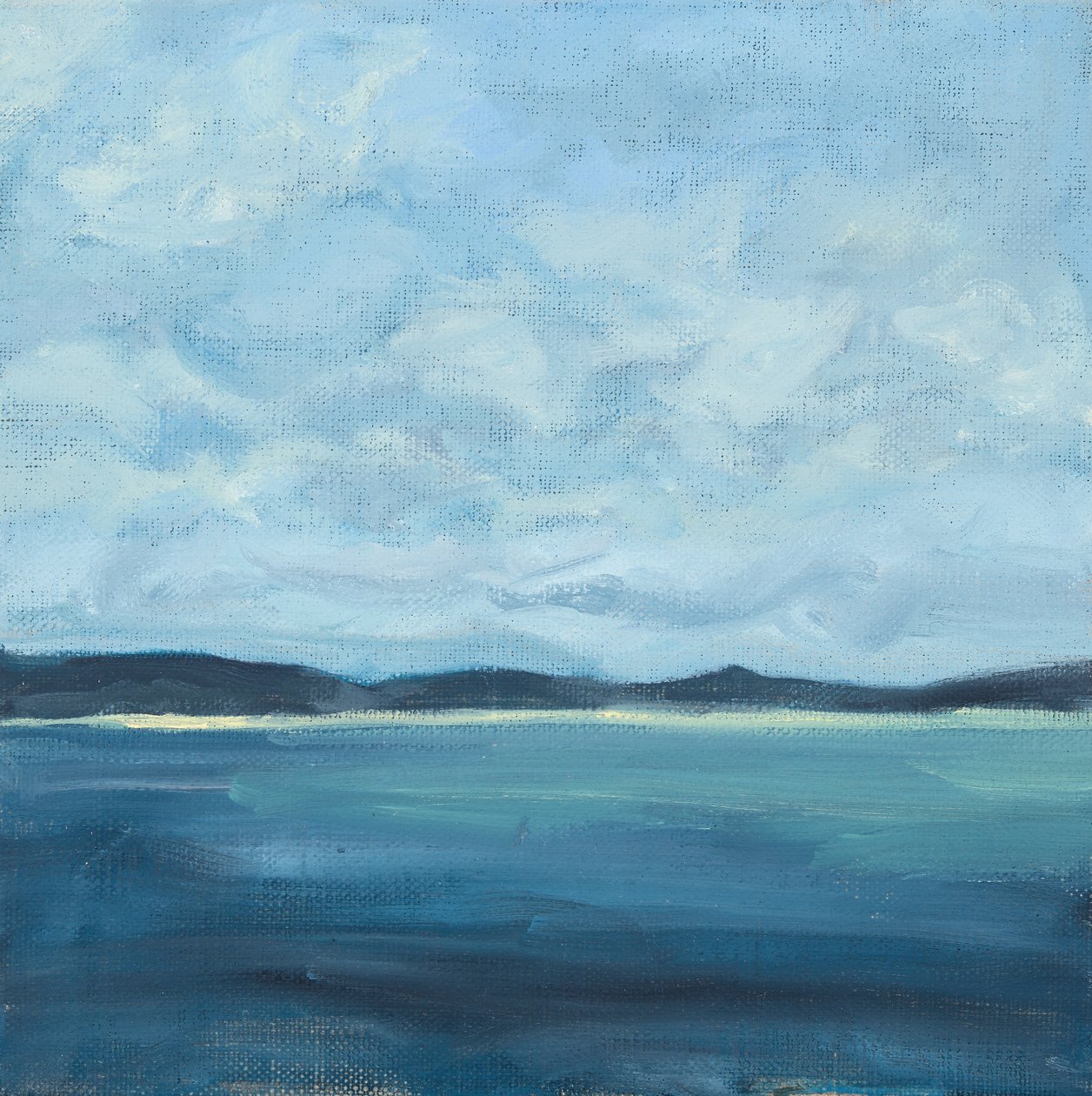 Paysage marin, 2016 (huile sur toile) - Genevieve French