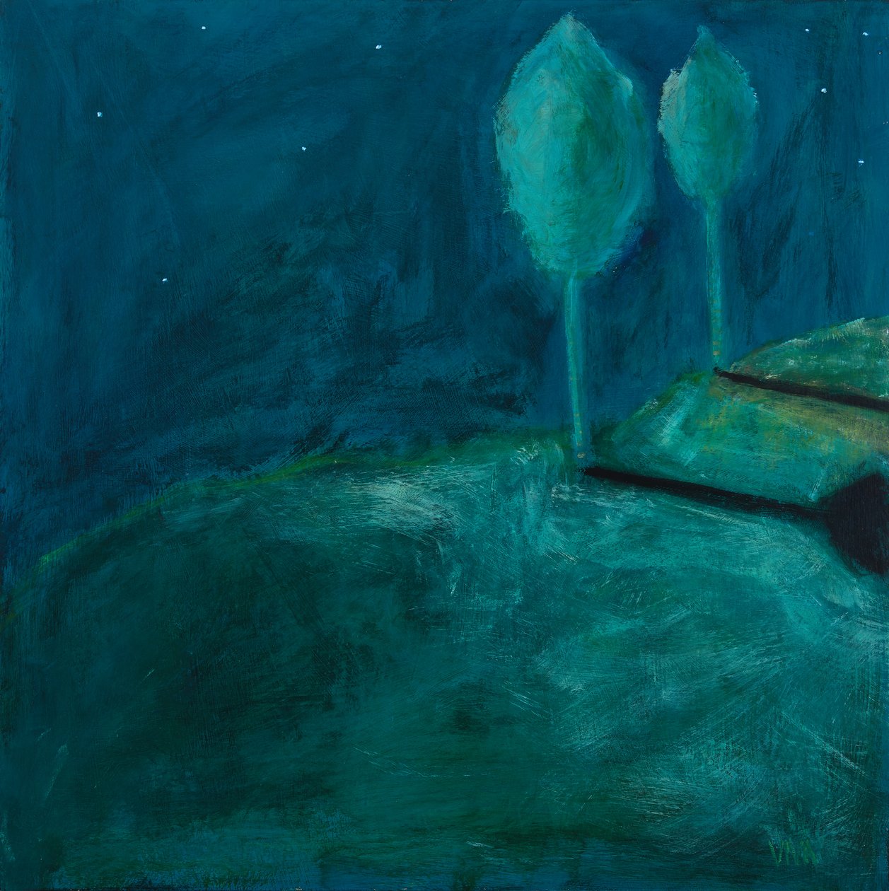 Stand Together, 2018 (acrylique sur panneau) - Genevieve French