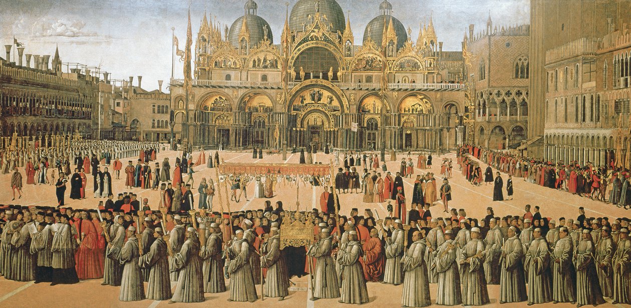 Procession sur la place Saint-Marc, 1496 - Gentile Bellini