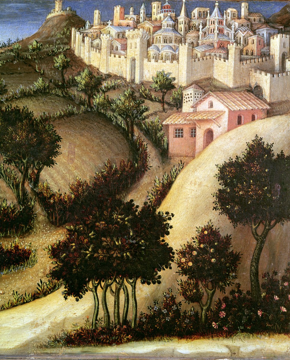 Adoration des Mages, détail de la prédelle centrale d