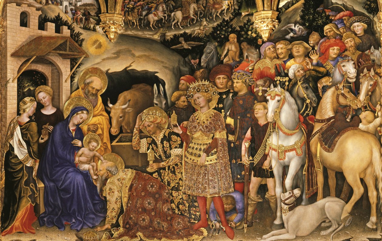 Adoration des Mages (détail) - Gentile da Fabriano