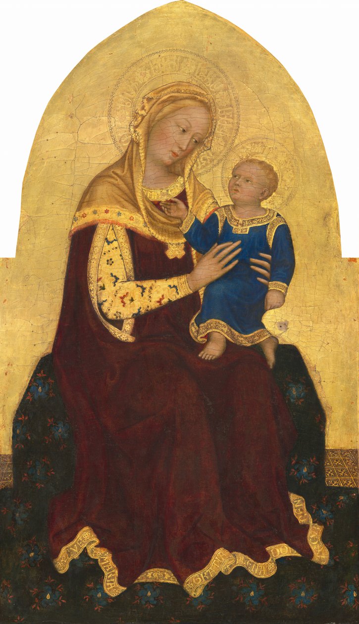 Madone et enfant en majesté - Gentile da Fabriano
