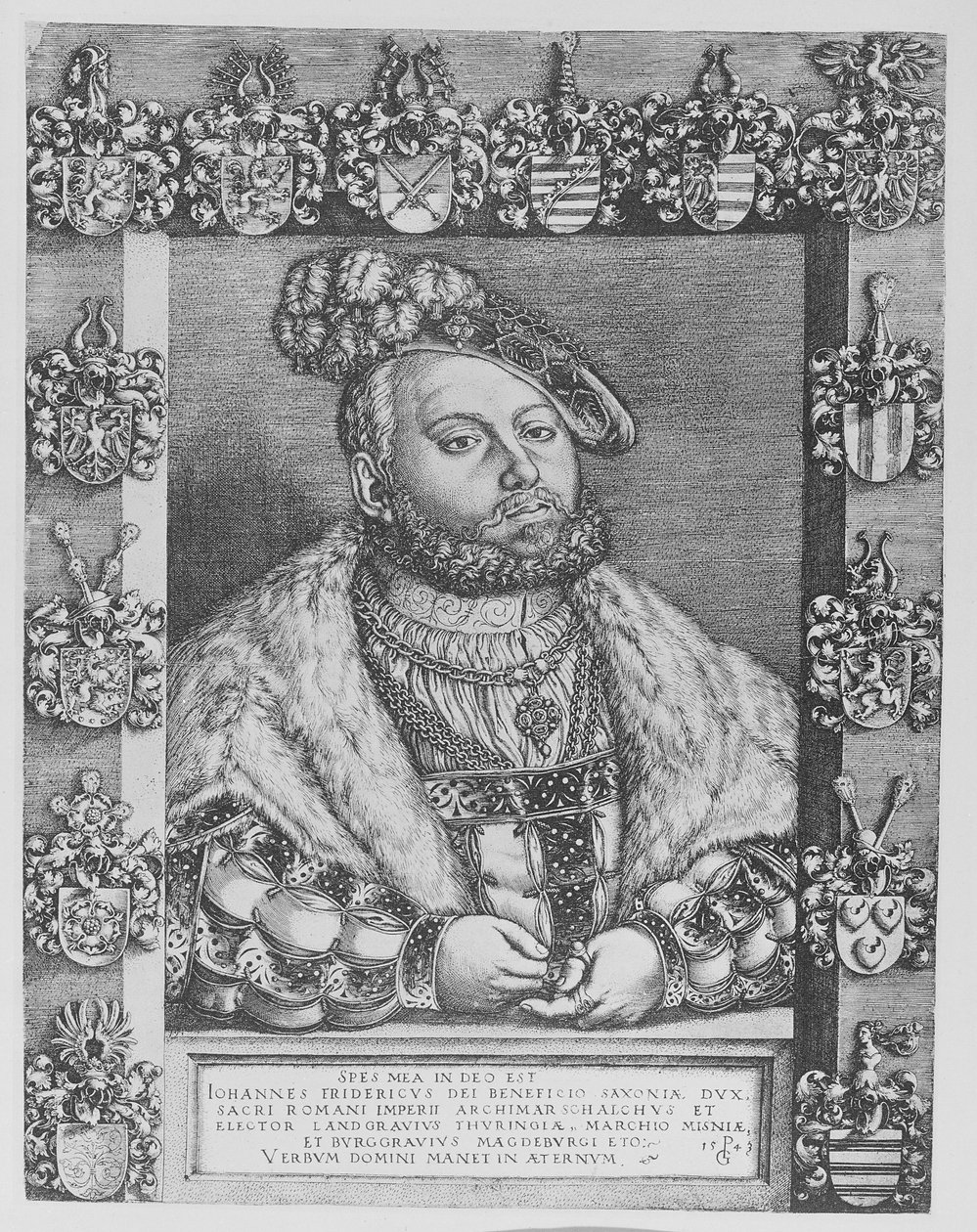 Johann Friedrich I, Électeur et Duc de Saxe, 1543 - Georg Pencz