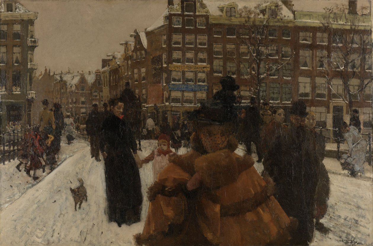 Le pont Singel à la Paleisstraat à Amsterdam, 1896-8 - George Hendrik Breitner