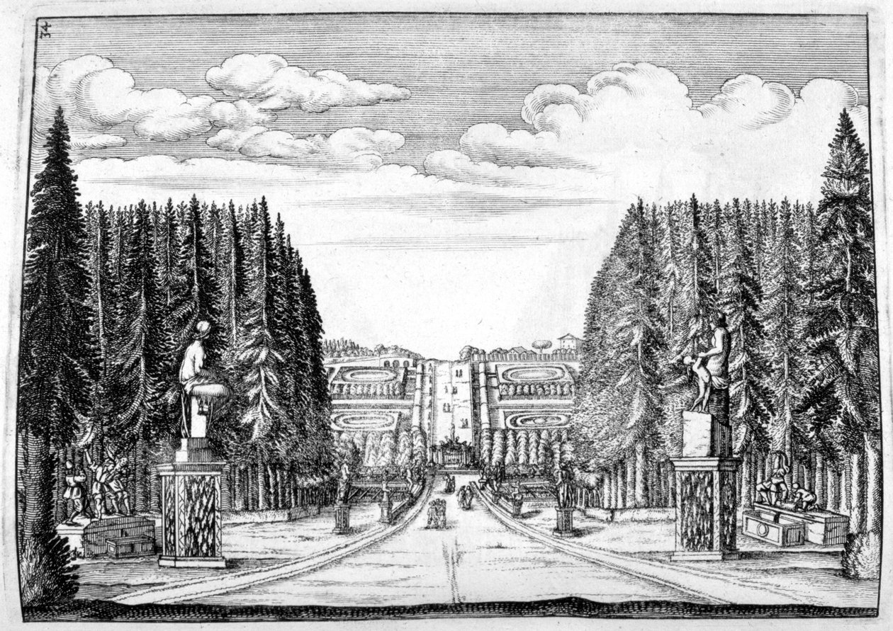 Château et conception de jardin - Georg Andreas Bockler