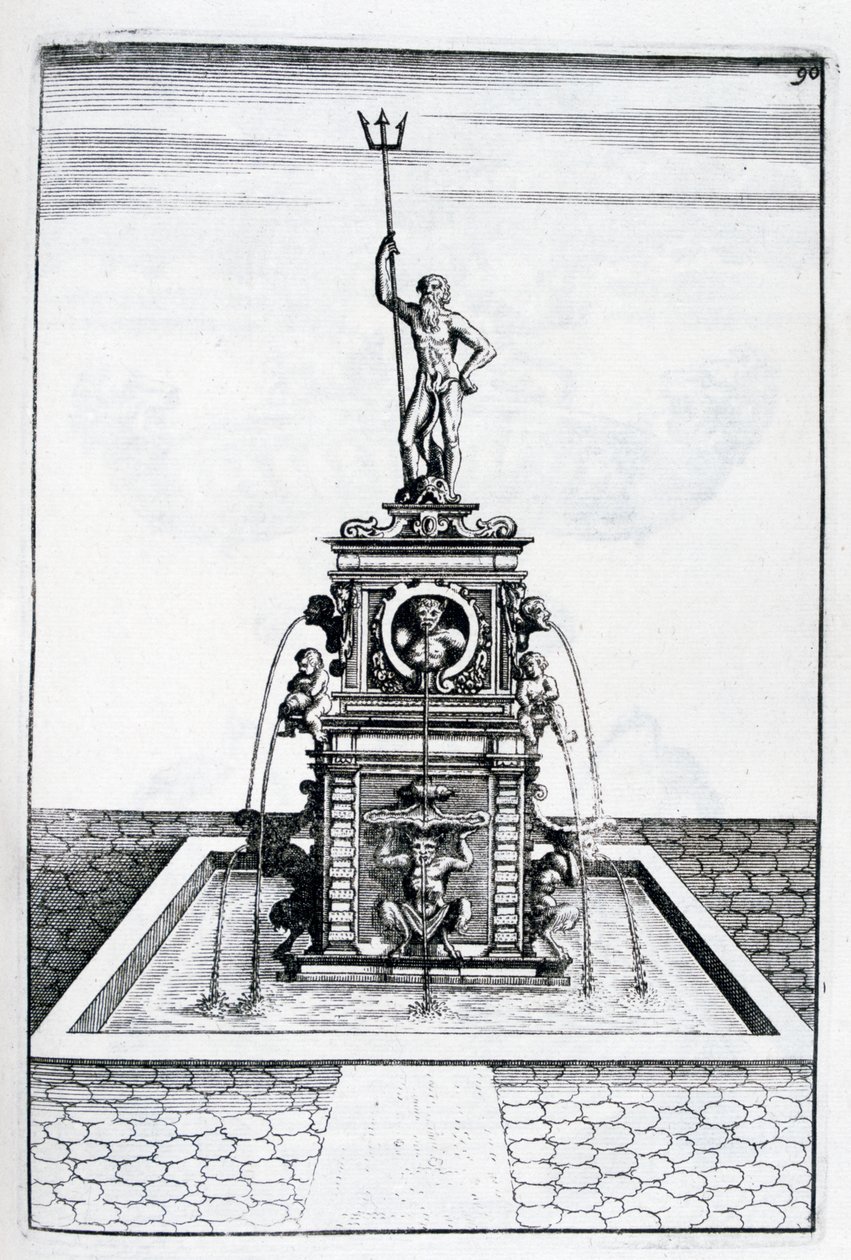 Conception de fontaine, 1664 - Georg Andreas Bockler