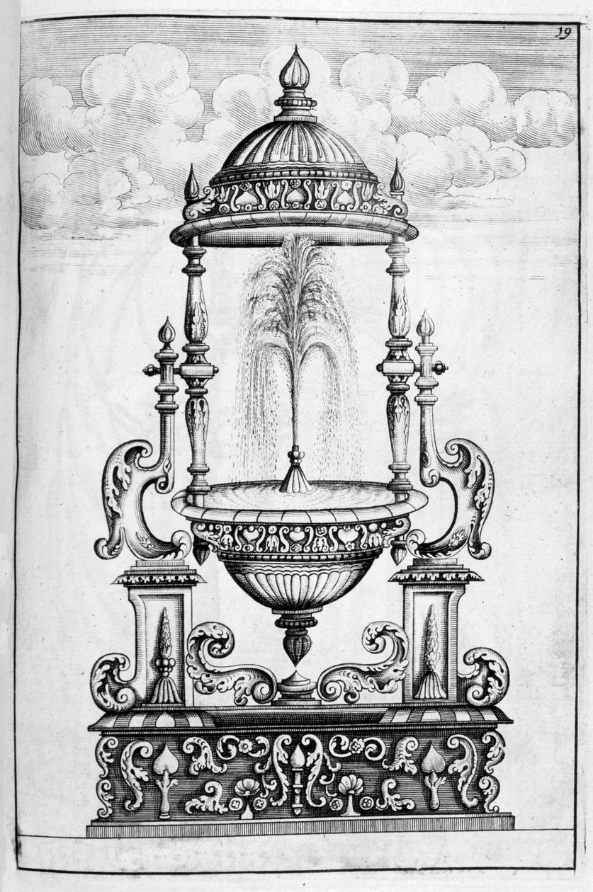 Conception de fontaine, 1664 - Georg Andreas Bockler