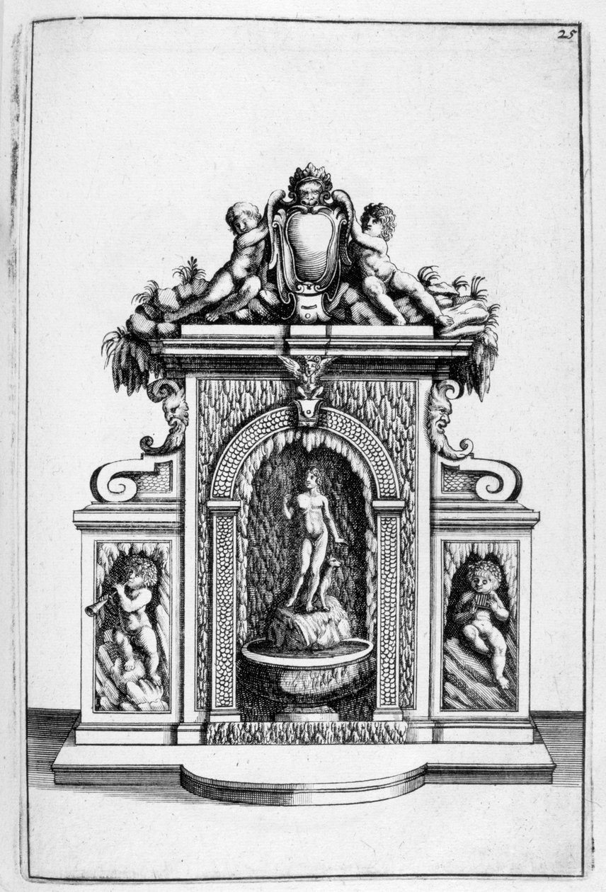 Conception de fontaine, 1664 - Georg Andreas Bockler