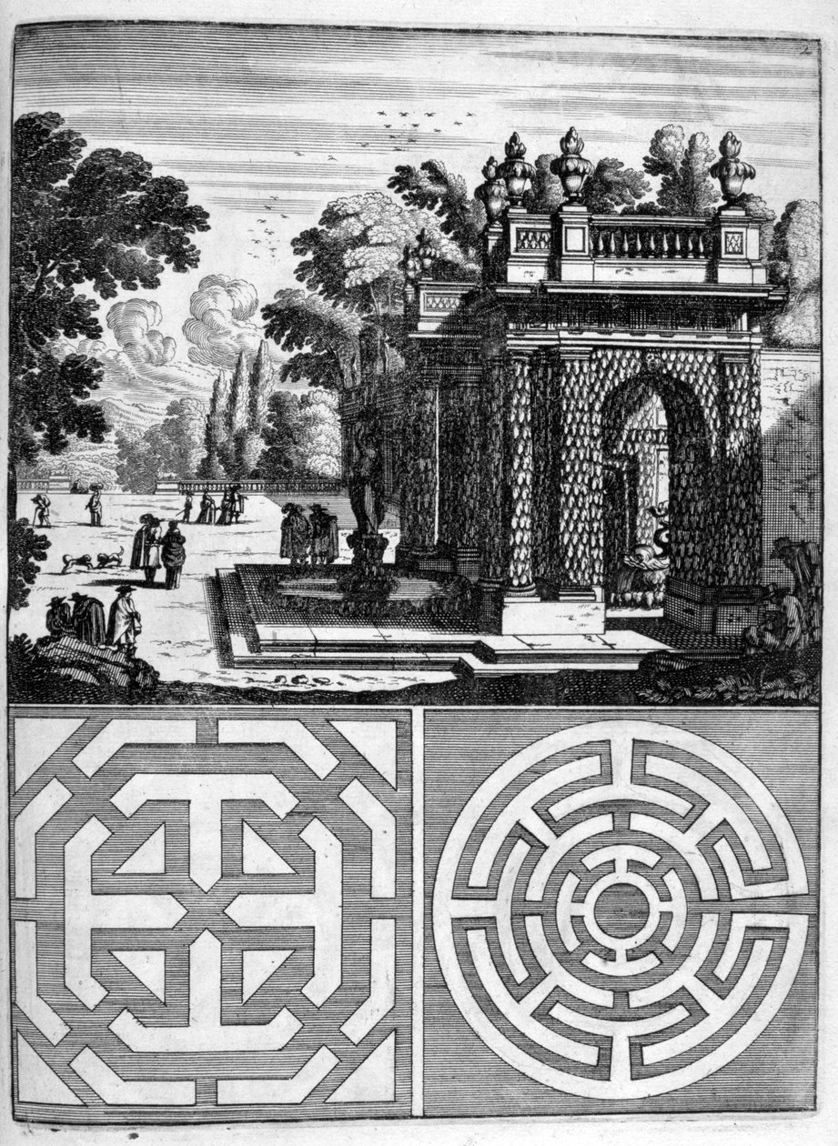 Conception de maison et de jardin, 1664 - Georg Andreas Bockler