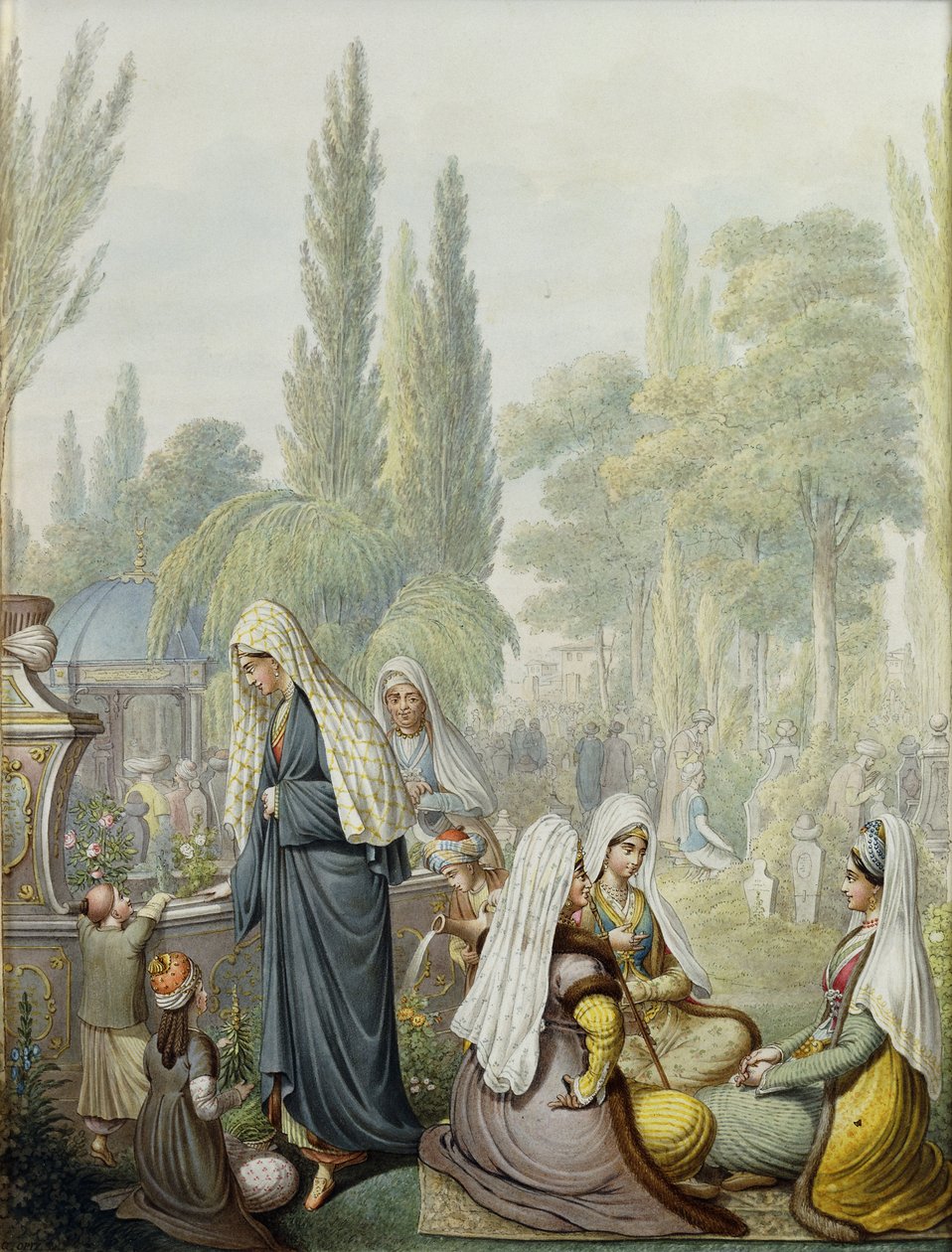 Au cimetière - Georg Emanuel Opitz